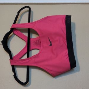 Large pink Nike Pro sportsbra